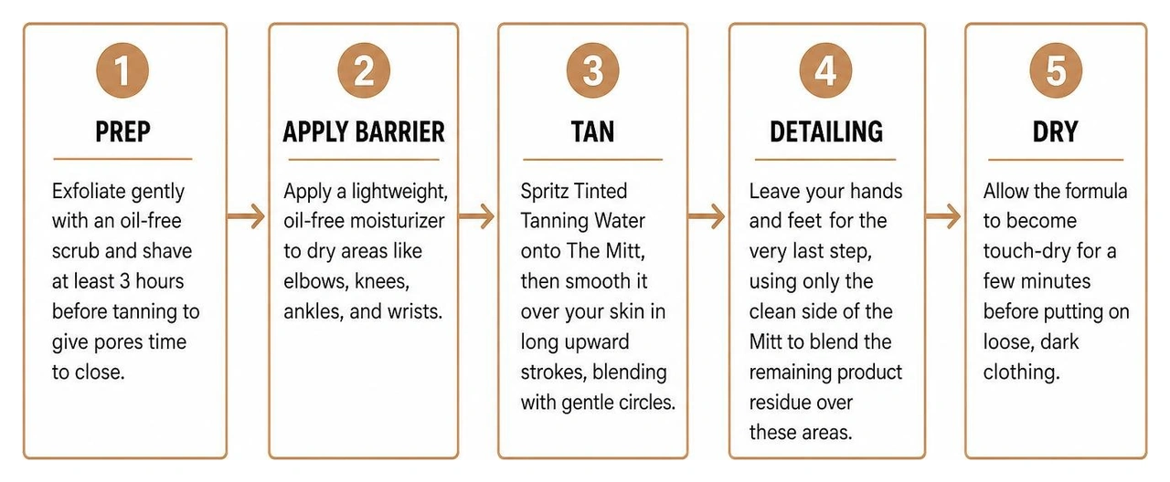 Step-by-step application process for mature skin Step-by-step application process for mature skin