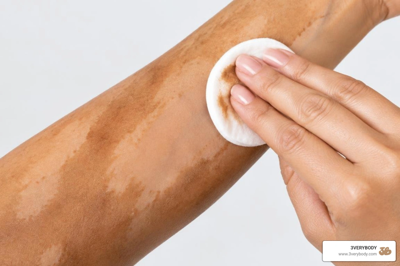 Learn how to get old self tanner off before putting on a new coat with gentle removal methods for an even, streak-free glow.
