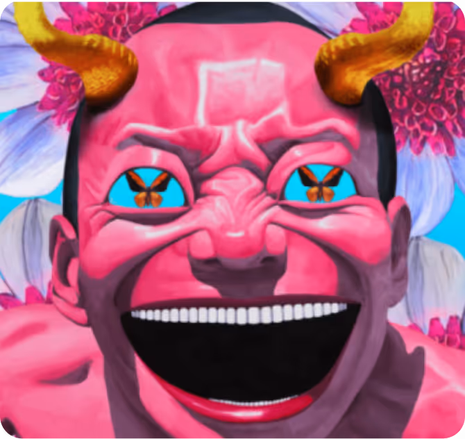 Yue Minjun Drops The Laughing Man