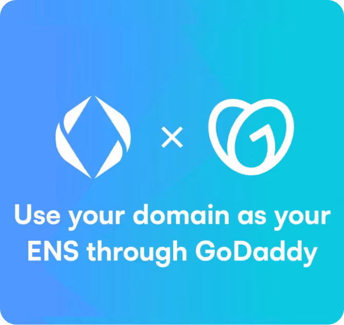 ENS and GoDaddy Link Web Domains and ENS Names