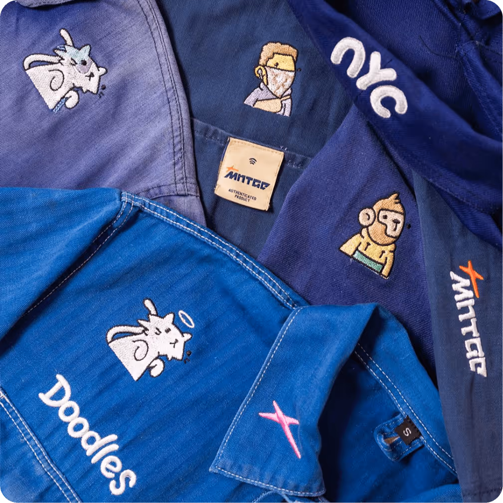 Doodles and MNTGE collaborate on vintage denim jackets