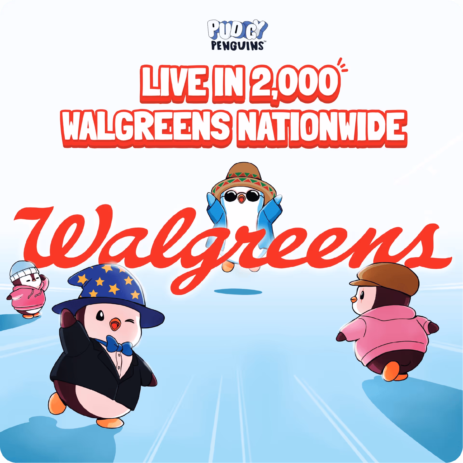 Pudgy Toys hit Walgreens shelves nationwide