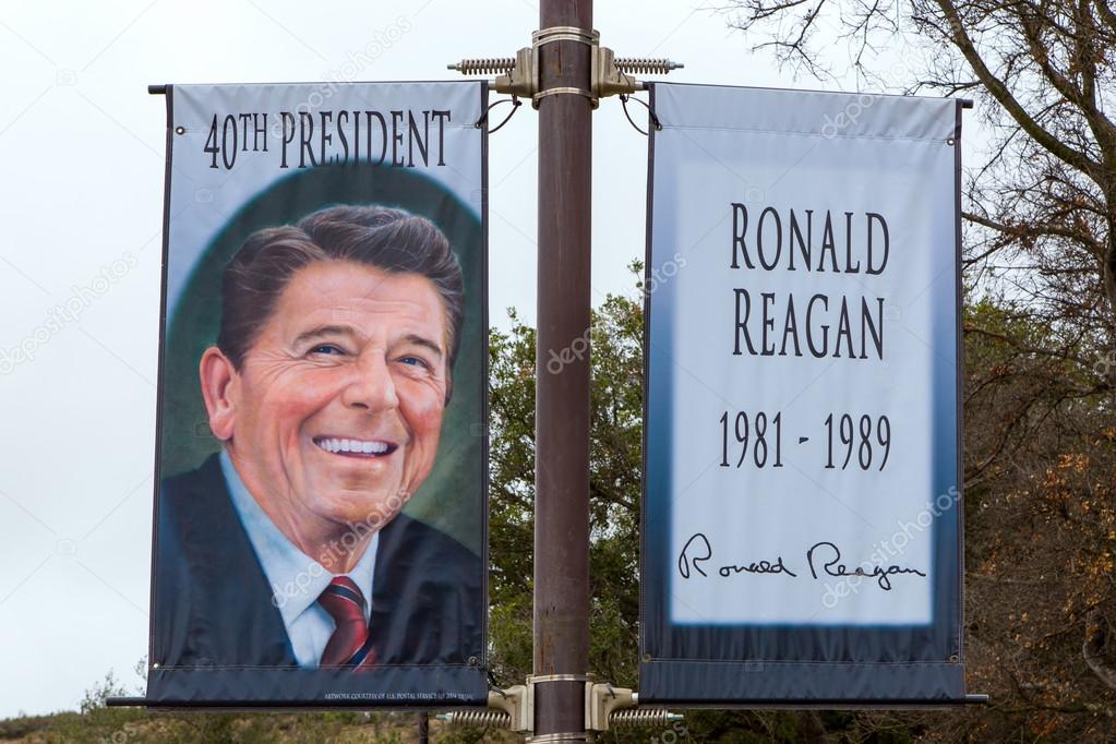 Banner at Reagan Museum