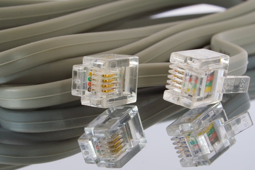 Close-up of cords. 