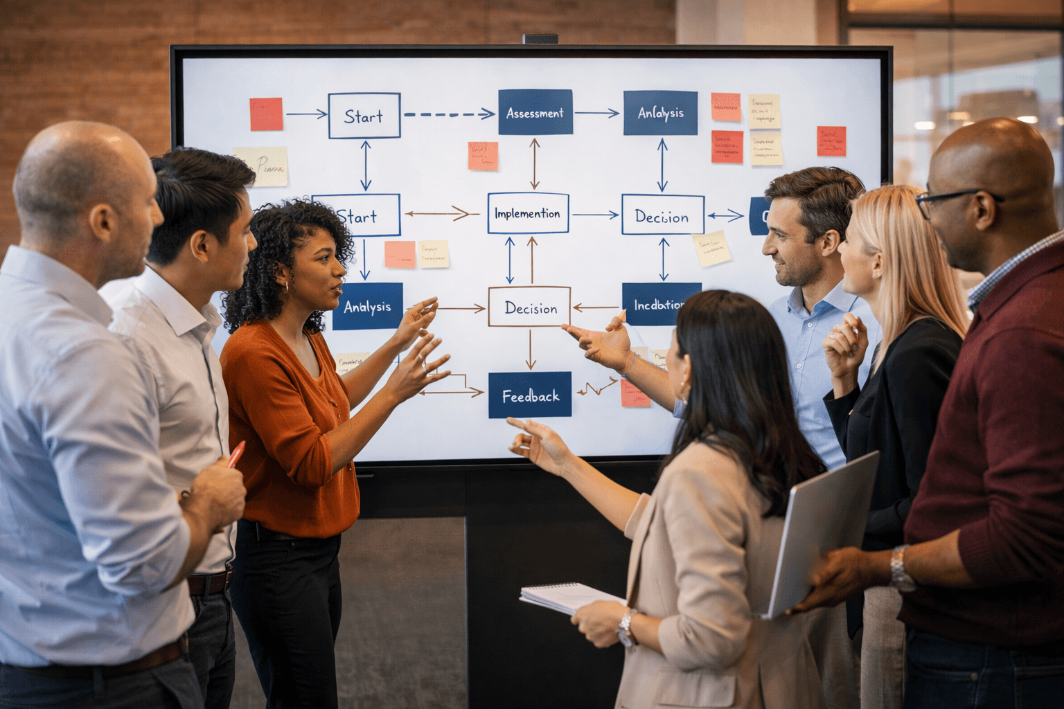 Pisteyo AI consulting team collaborating on a phased implementation roadmap