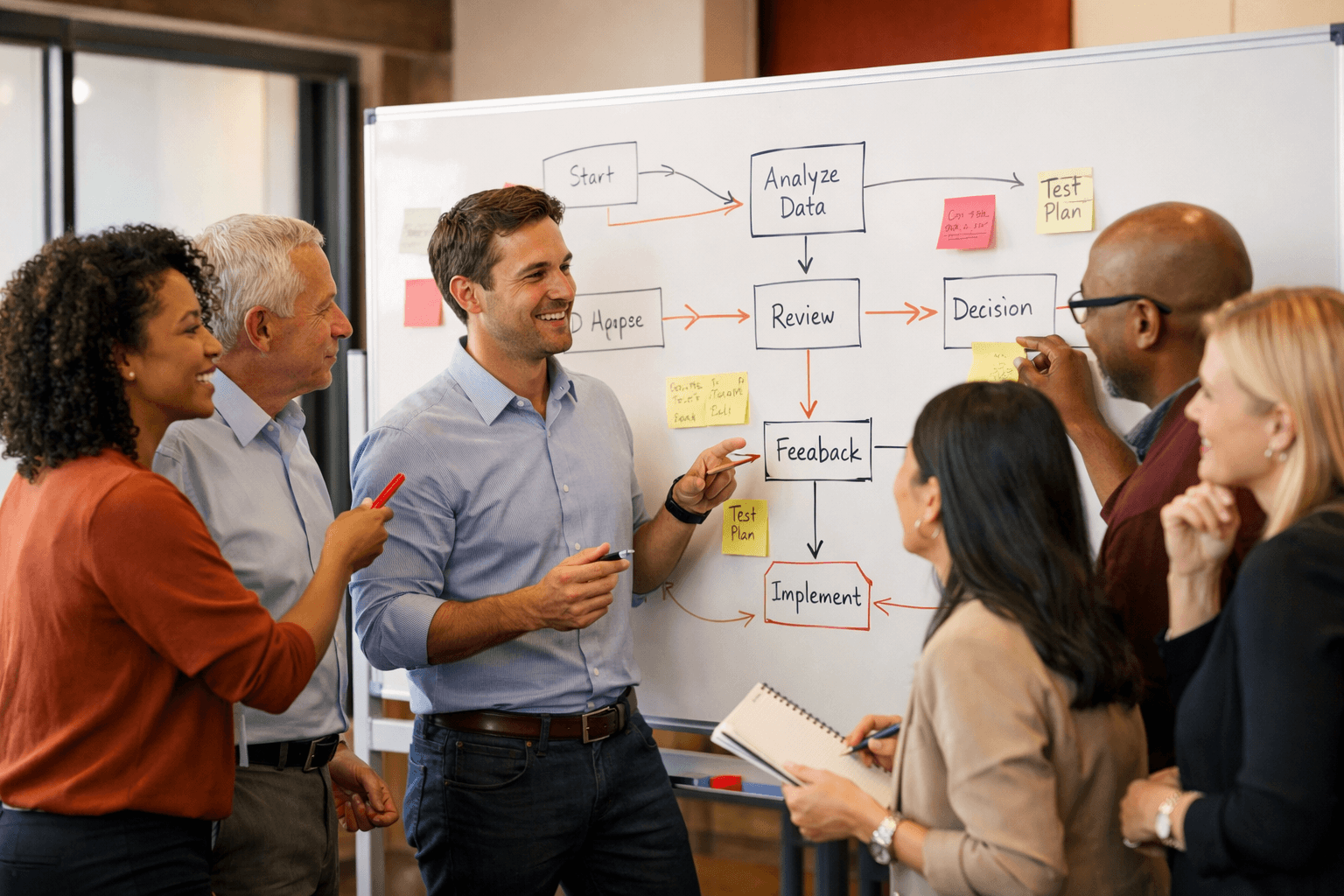 Professional services team using AI tools to accelerate proposal development and client engagement delivery