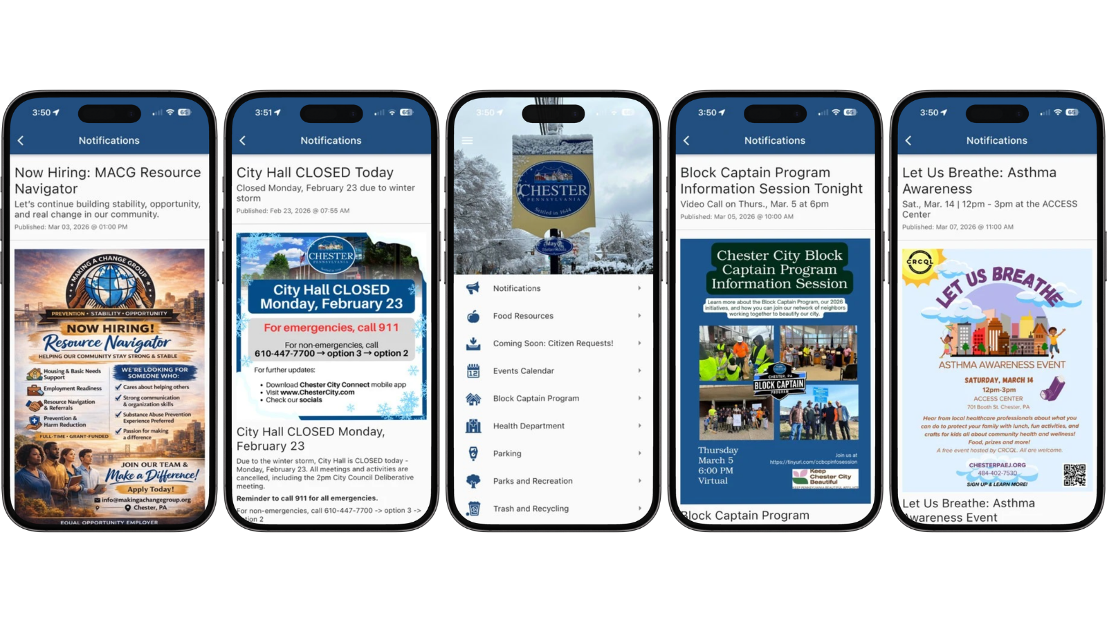 Chester PA Mobile App 