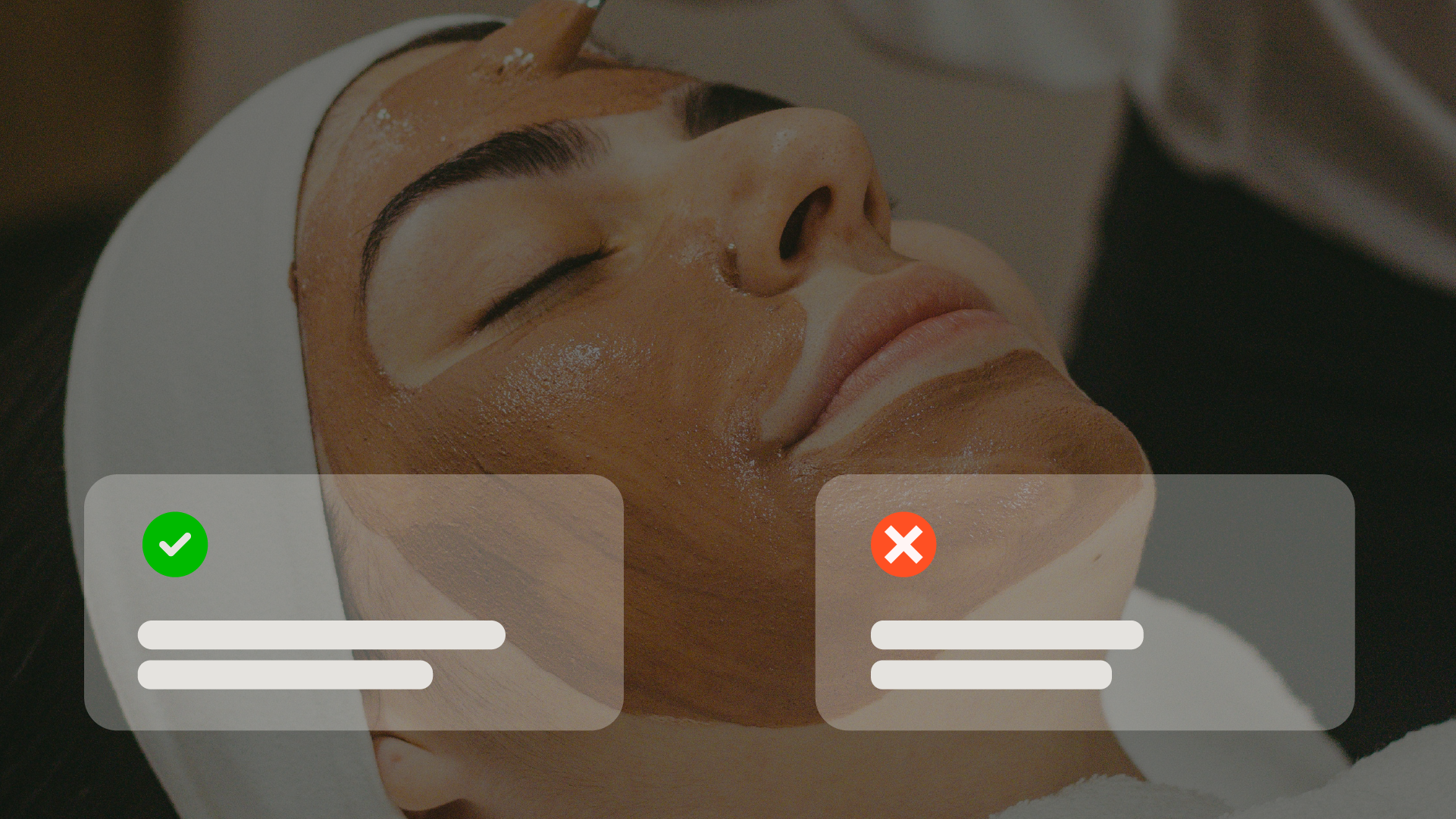 After-care instructions notification for salon customers