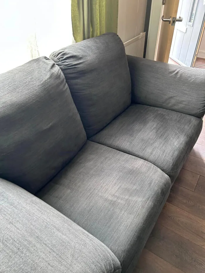 Ewe Clean upholstery cleaning process step one Paisley