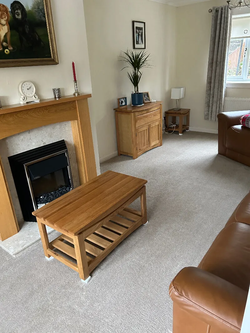 Freshly cleaned carpet by Ewe Clean professional cleaning service Paisley