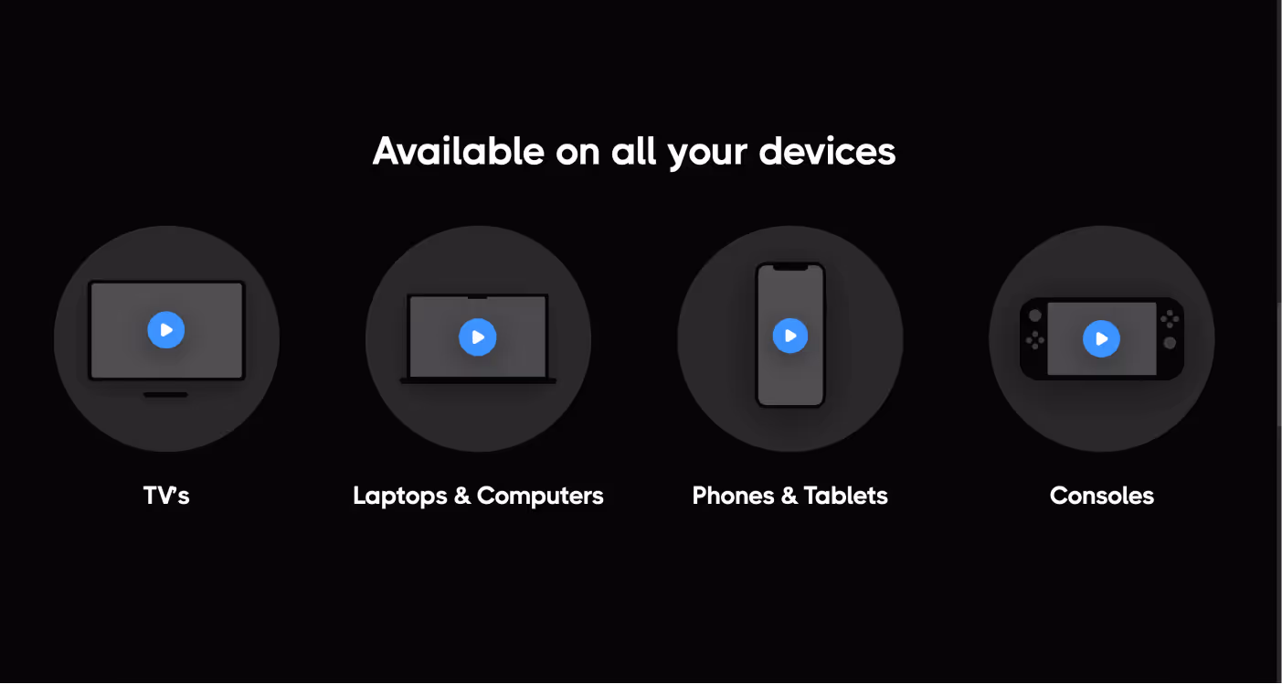 Icons And Graphics - Streaming X Webflow Template