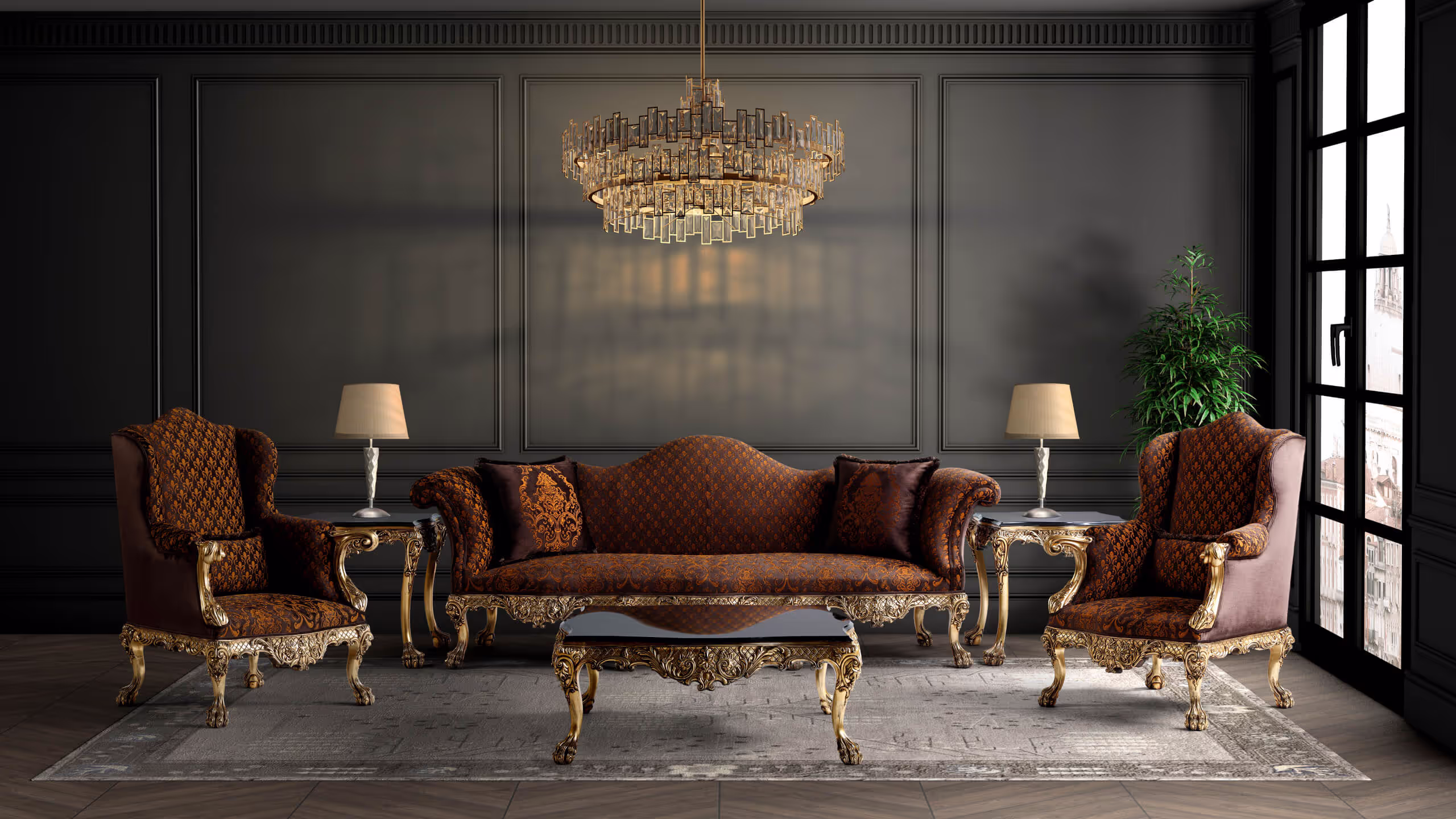 Edle Sofaecke der GOLD Lounge