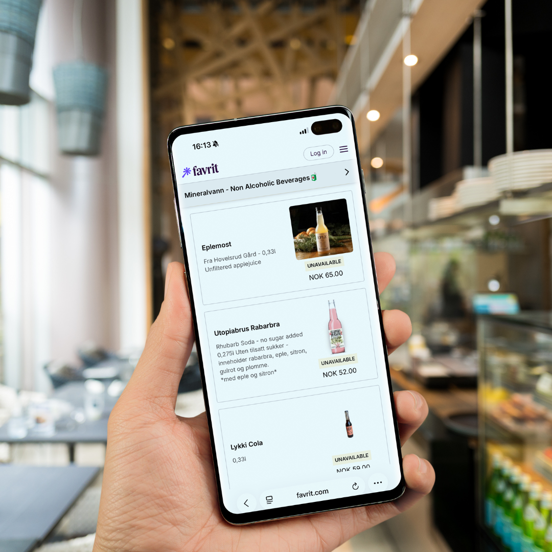 Kassesystem for restauranter