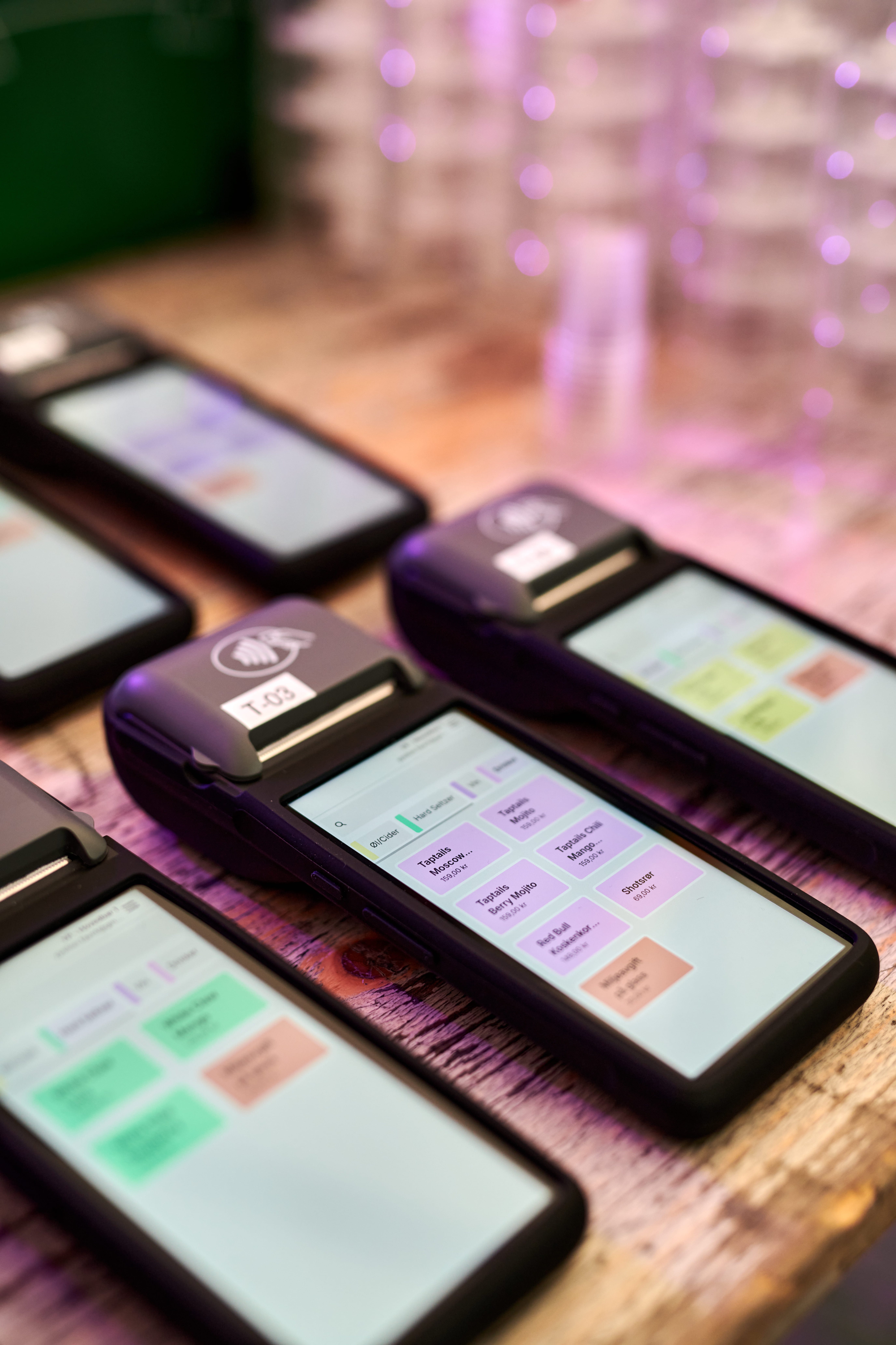 Kassesystem for restauranter