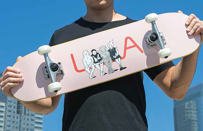 LA Original: Official Symbol of LA Creativity: skateboard hi res 670