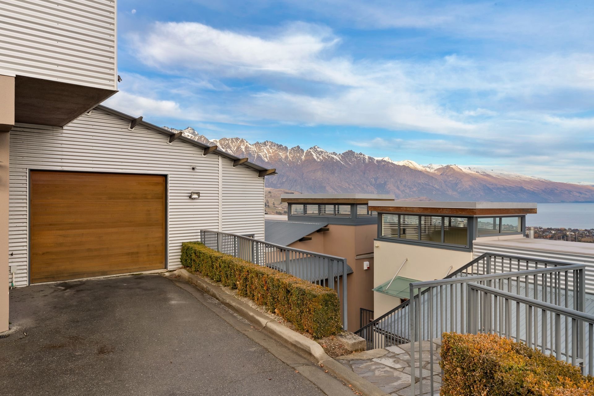 Garage and driveway parking at Edinburgh Heights, Queenstown