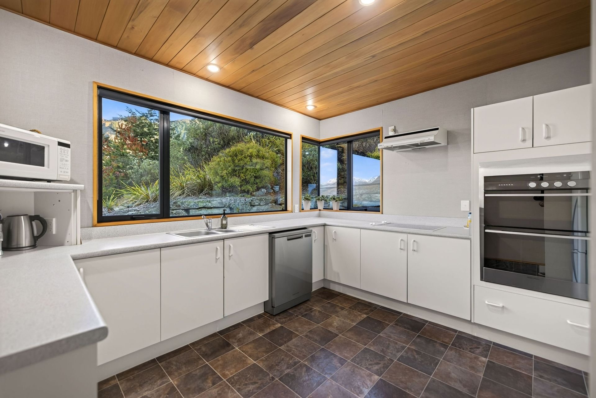 Fully equipped kitchen at Alpine Haven, Queenstown