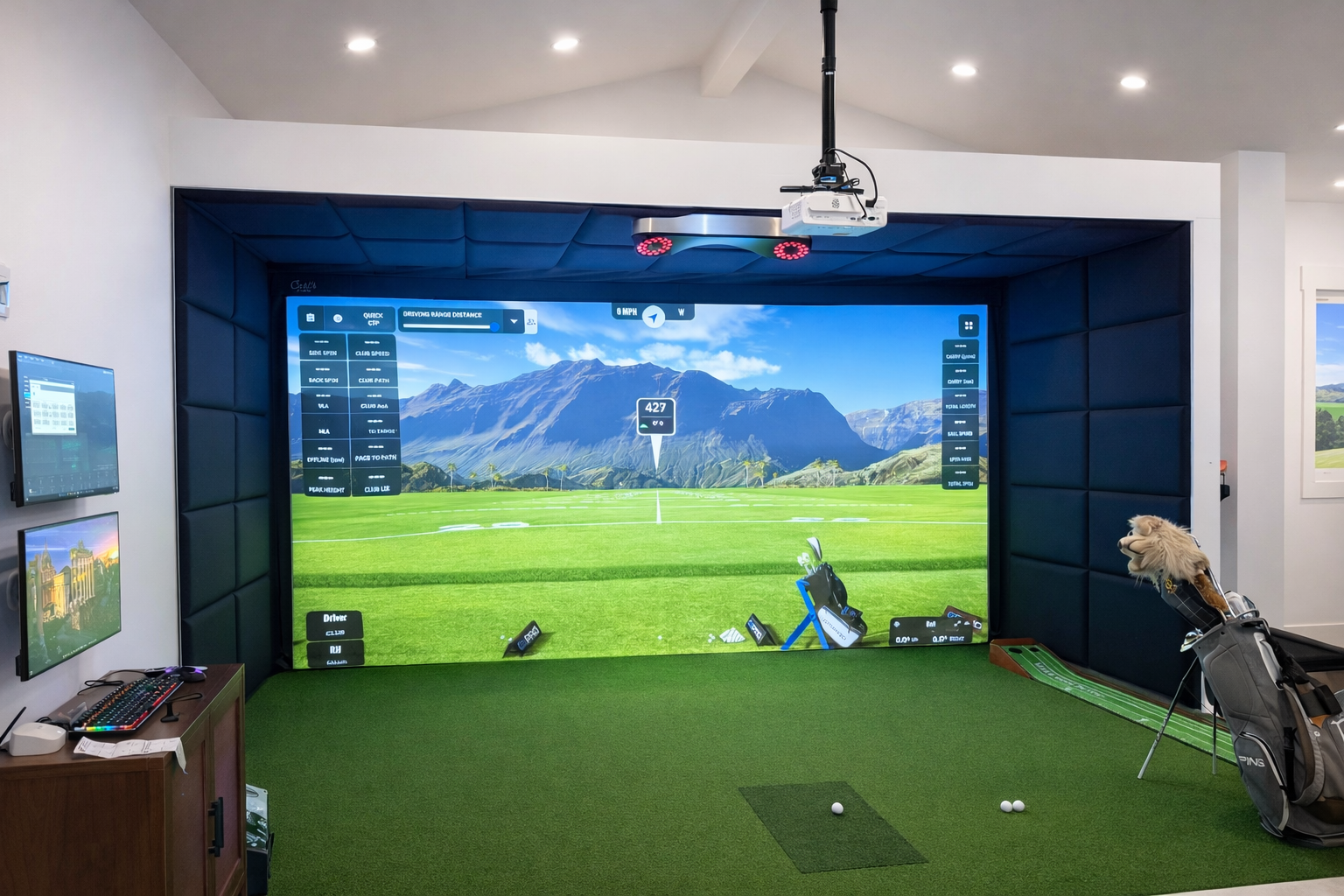 Custom home golf simulators in dmv