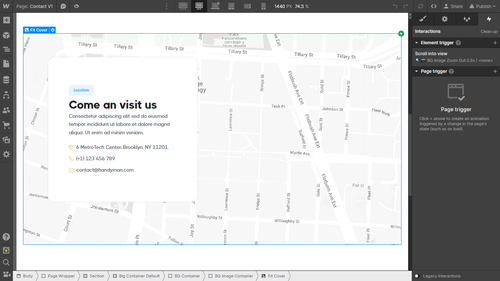 Animation - Handyman X Webflow Template