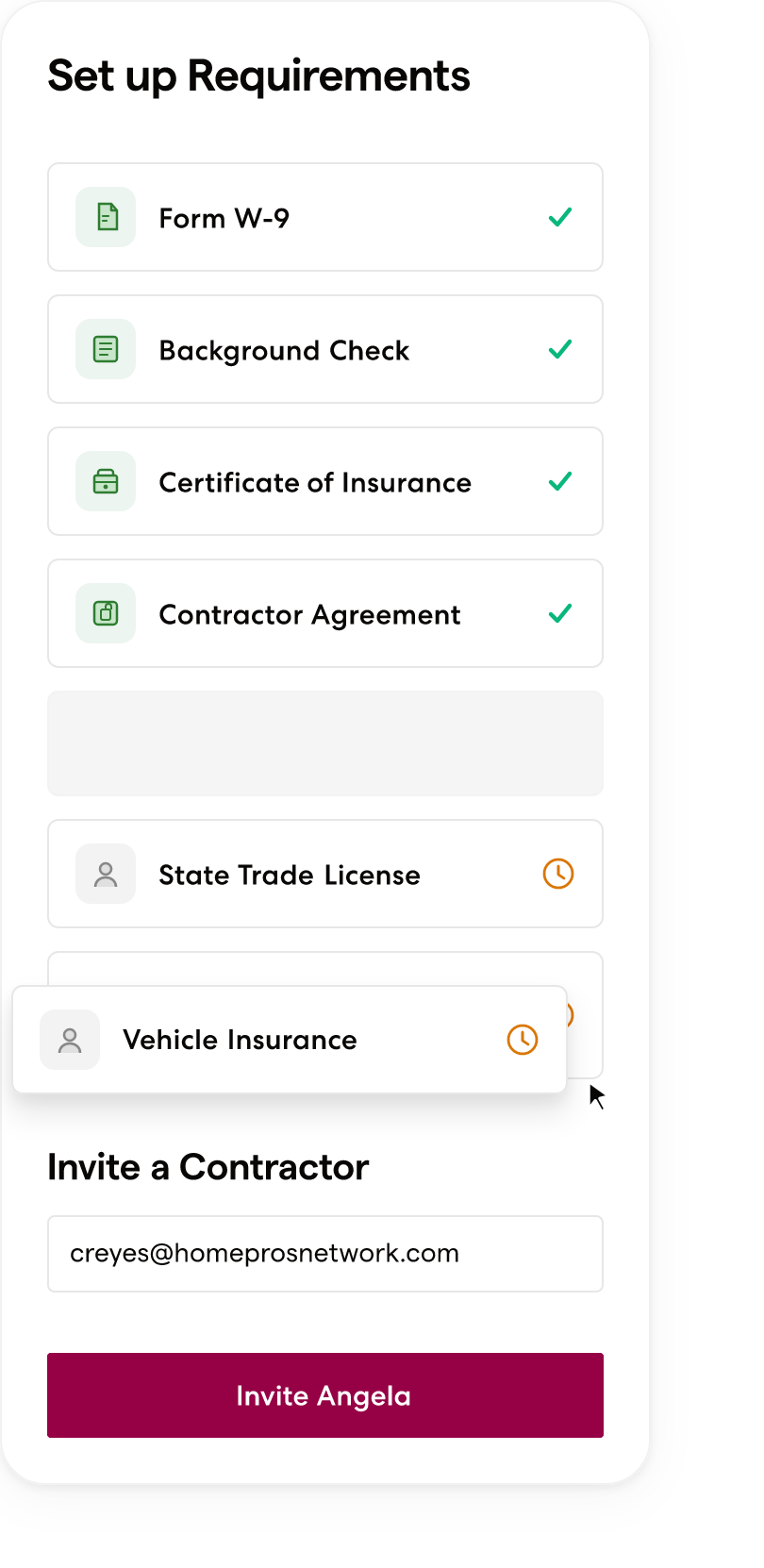 Wingspan compliance requirements tracker