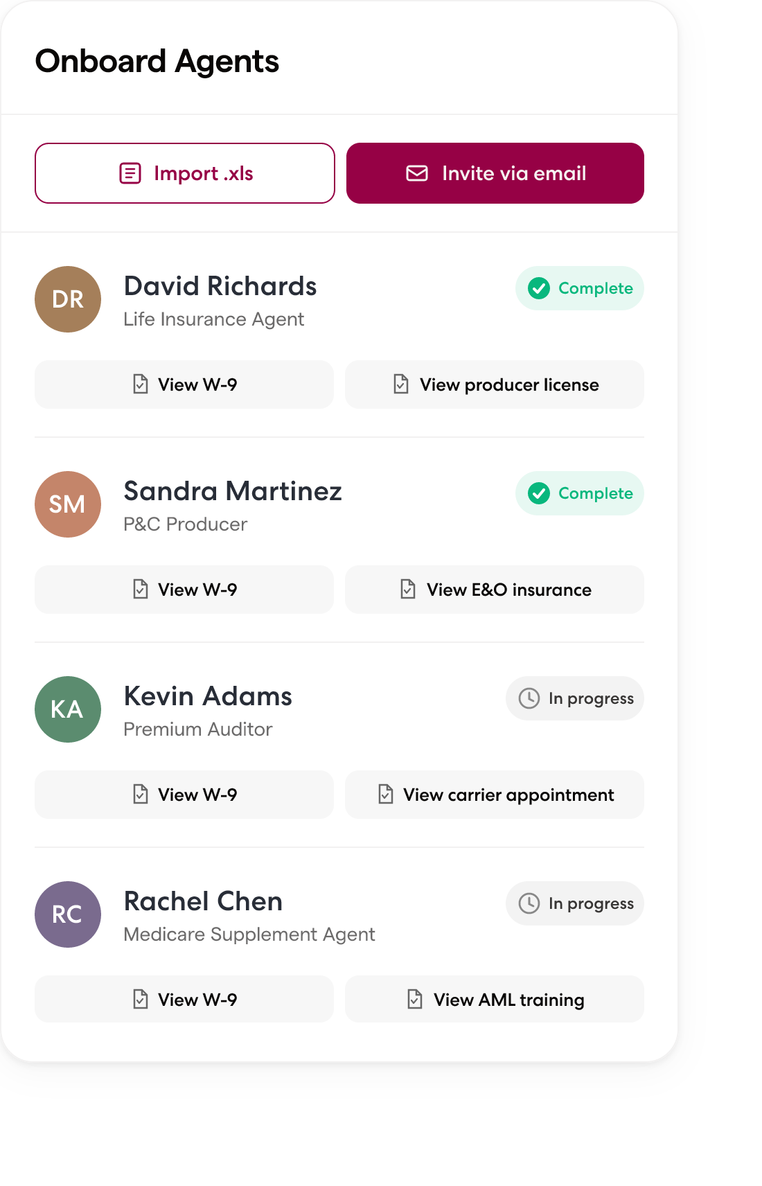 Wingspan contractor onboarding flow