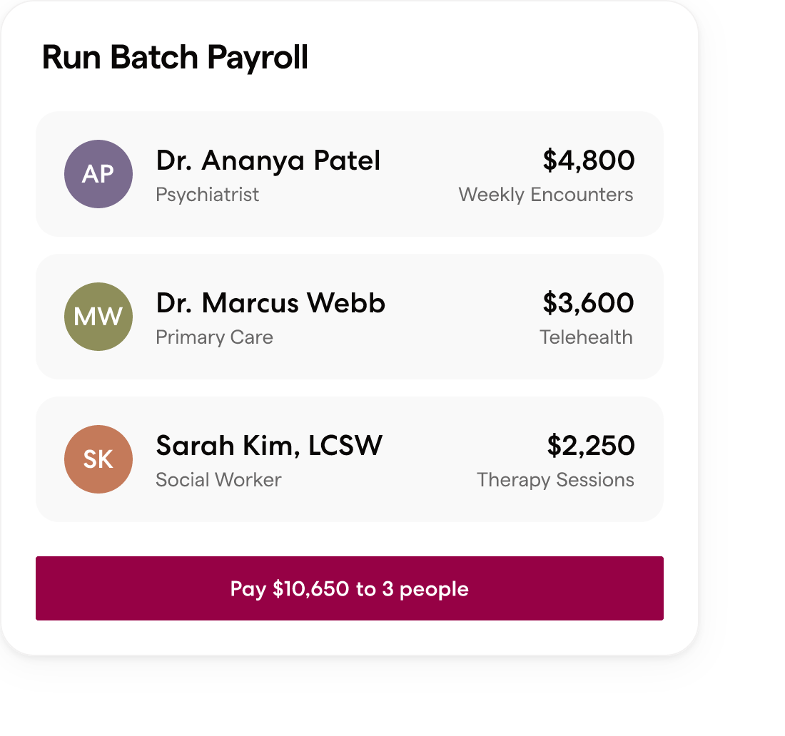 Wingspan batch payroll processing