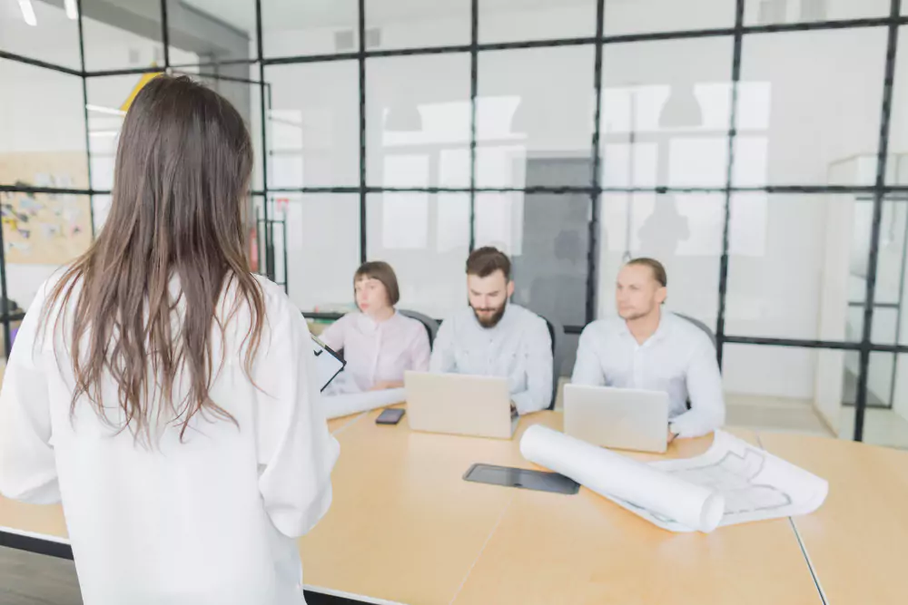 Personas de negocios en una reunión