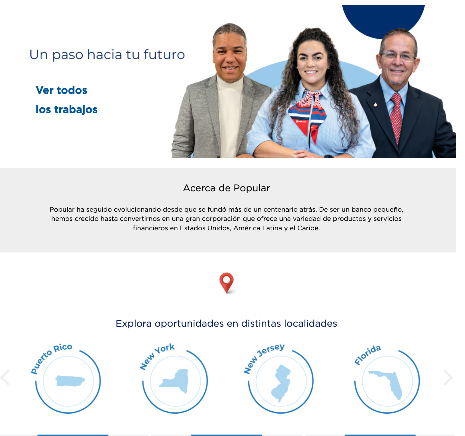 Portal de empleo del Banco Popular