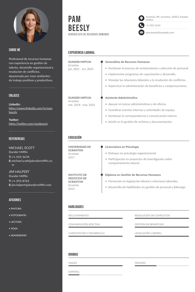 Guía Completa para Elaborar un CV Impactante para Generalista de Recursos Humanos