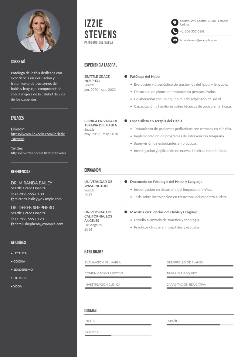 Guía Completa para Crear un CV Atractivo para Patólogo del Habla