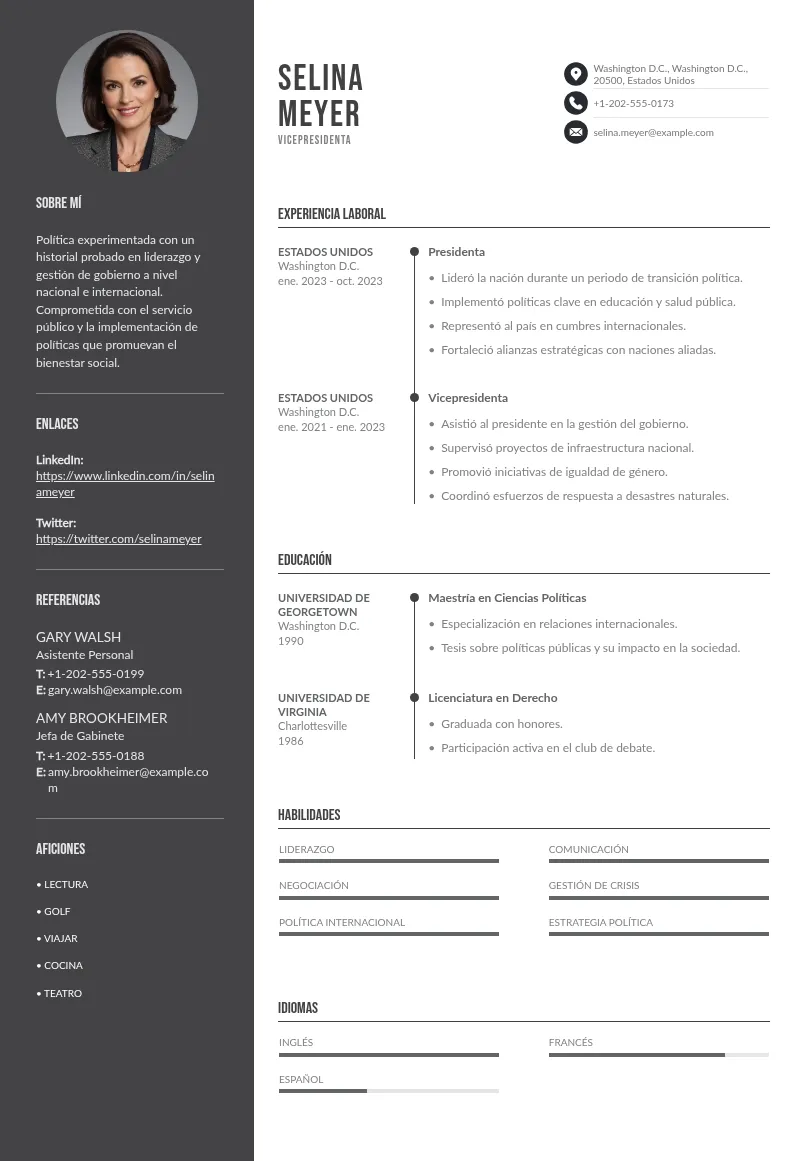 Cómo Elaborar un CV para el Puesto de Vicepresidente: Guía y Plantilla
