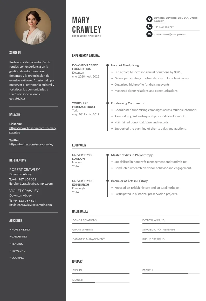 Guía para Crear un CV Efectivo para la Recaudación de Fondos
