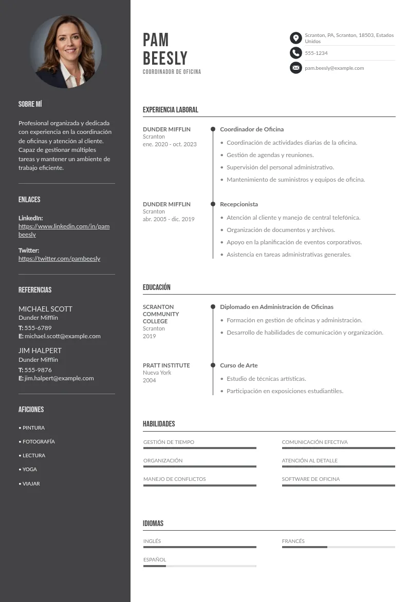 Guía Práctica para Elaborar un CV de Coordinador de Oficina Exitoso