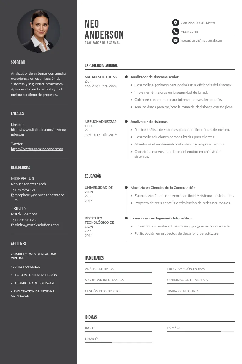 Guía Completa para Redactar un CV para Analizador de Sistemas con una Plantilla Eficiente