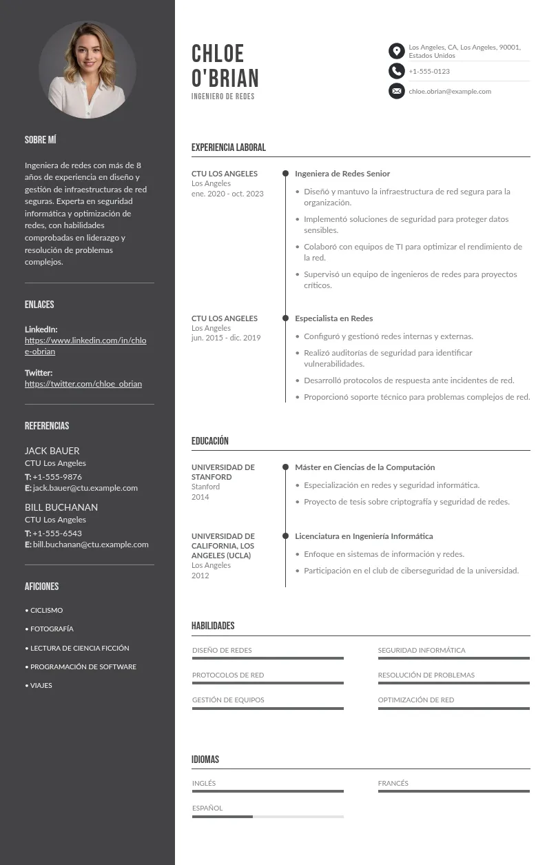 Guía para Elaborar un Excelente CV de Ingeniero de Redes