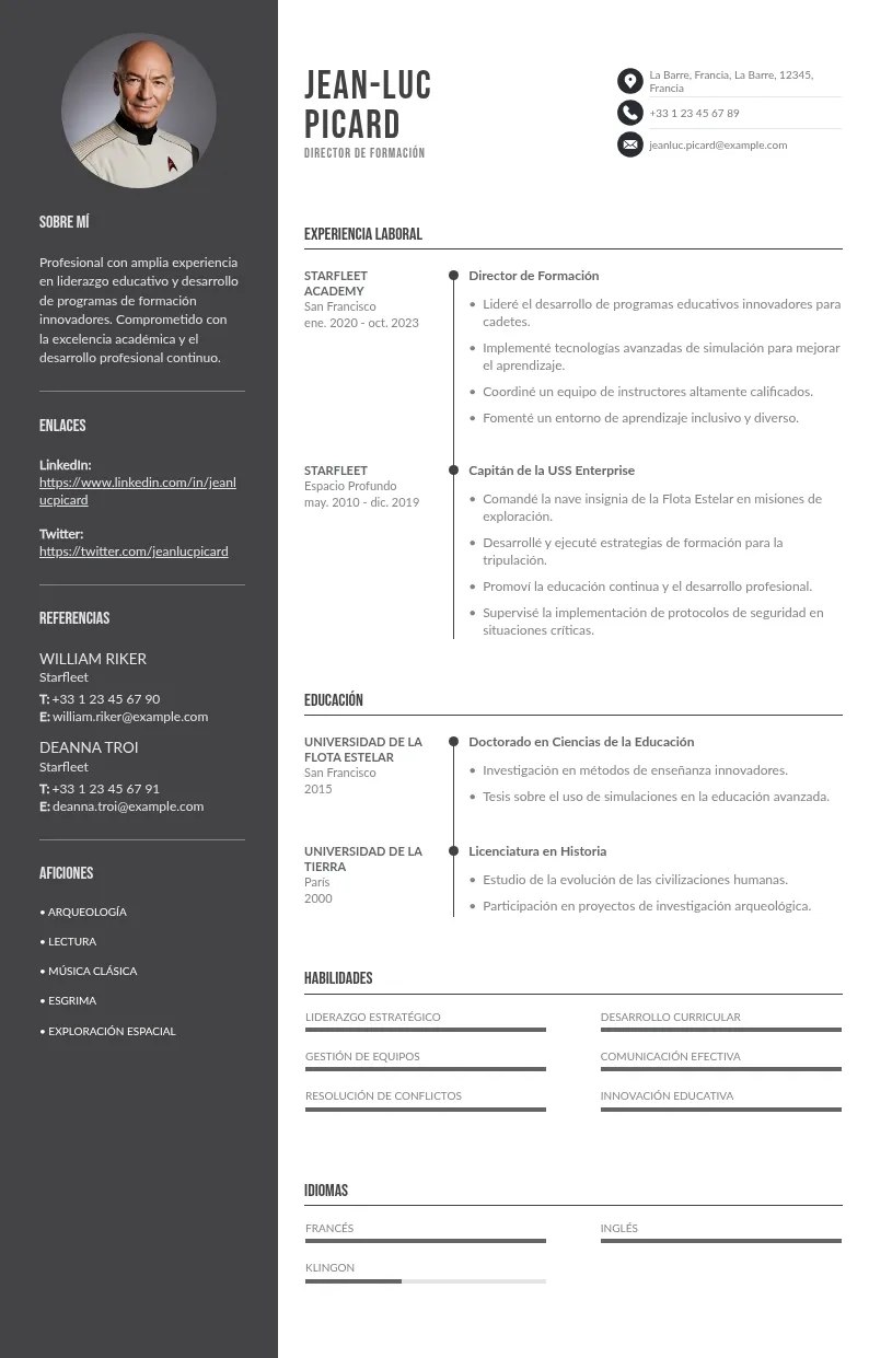 Guía para Crear un CV Efectivo para el Puesto de Director de Formación
