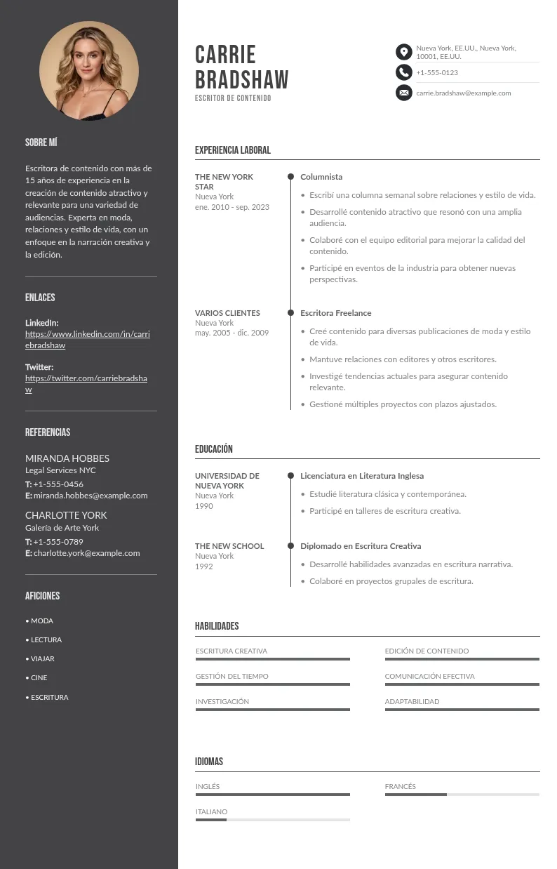 Guía Completa: Cómo Elaborar un CV Impactante para Escritor de Contenido