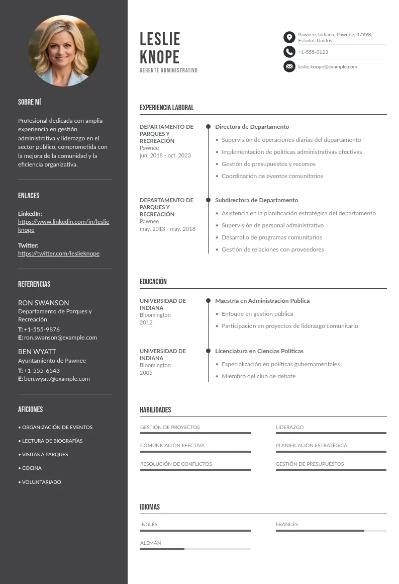 Guía Paso a Paso para Crear un CV Efectivo para un Puesto de Gerente Administrativo