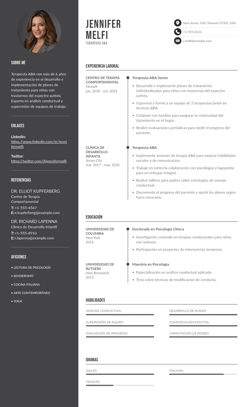 Guía para Elaborar un CV Eficaz para Terapeutas ABA: Plantilla y Consejos