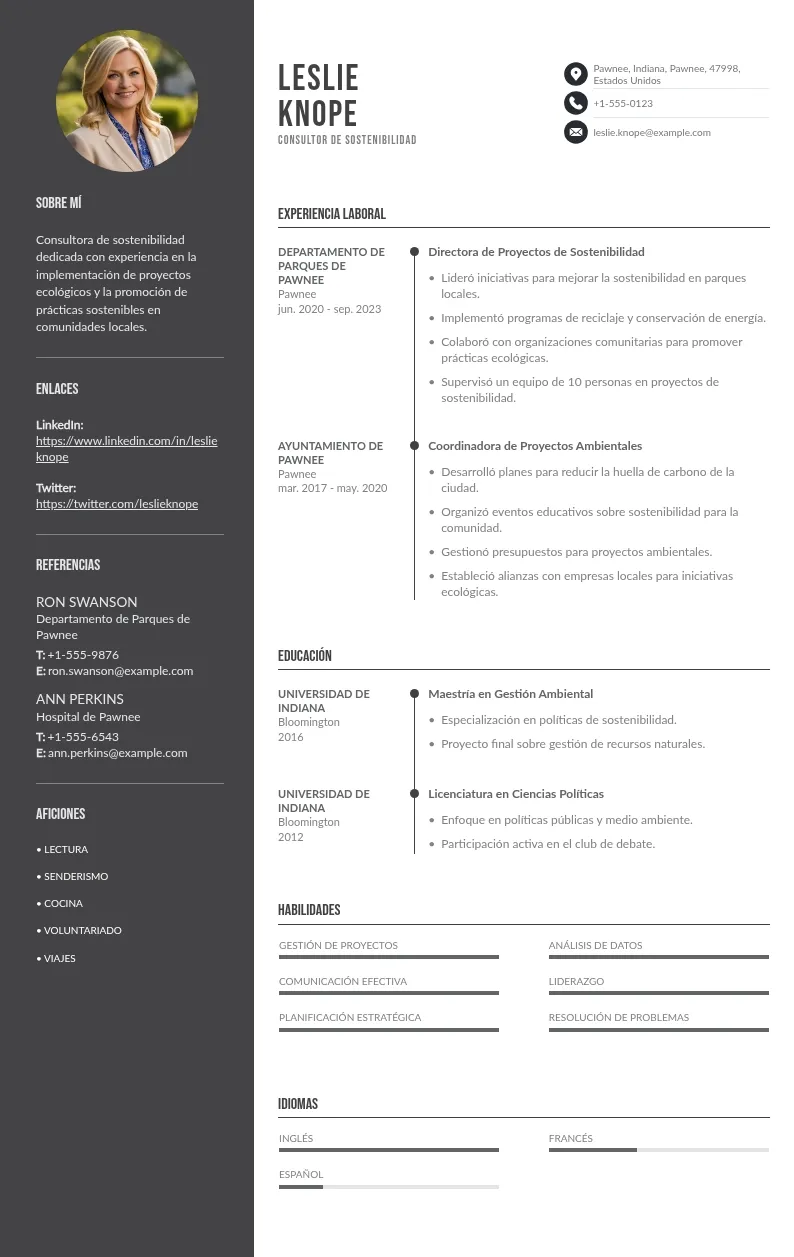 Guía para Crear un CV Impactante para Consultor de Sostenibilidad