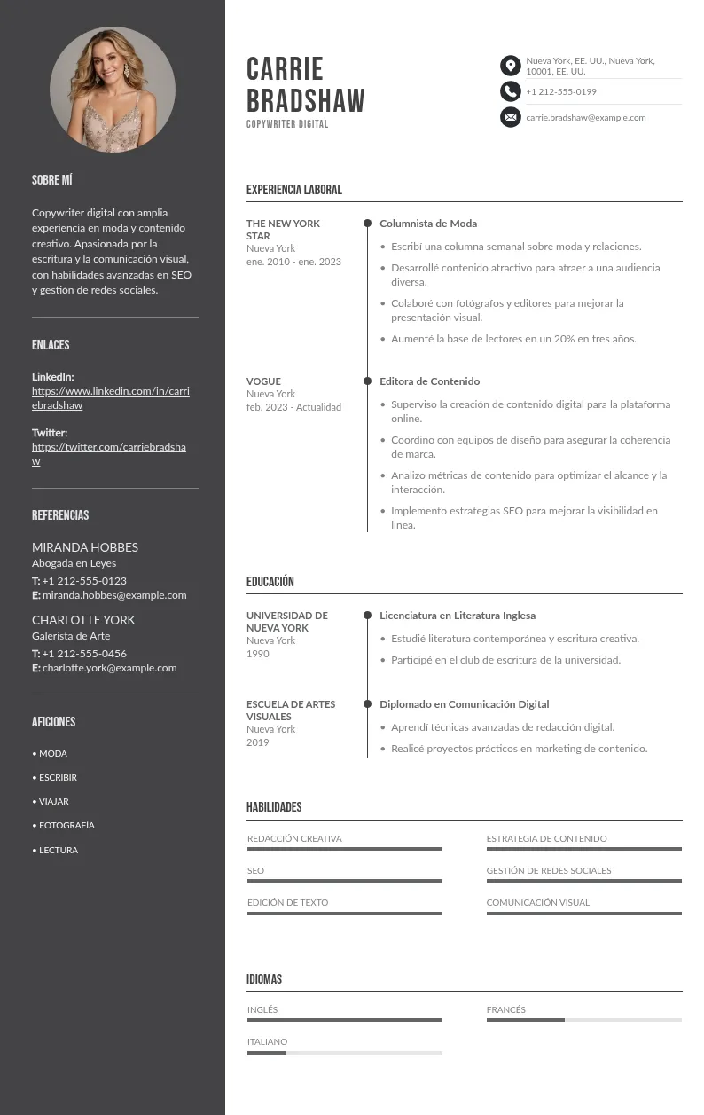 Guía Completa para Crear un CV Impactante como Copywriter Digital