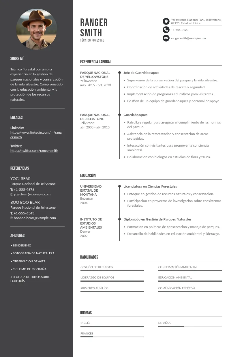 Guía para Crear un CV Efectivo para Técnico Forestal: Plantilla y Consejos