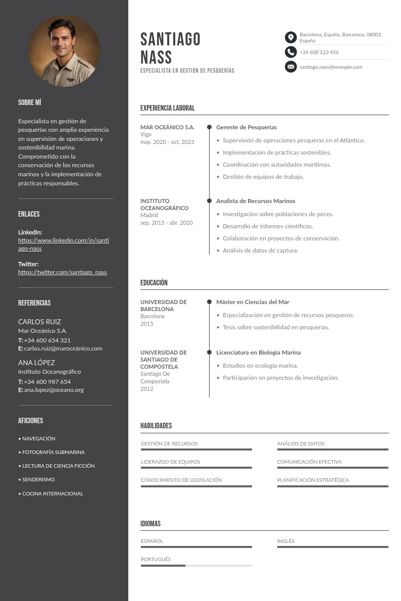 Guía para Crear un CV Efectivo para Especialistas en Gestión de Pesquerías