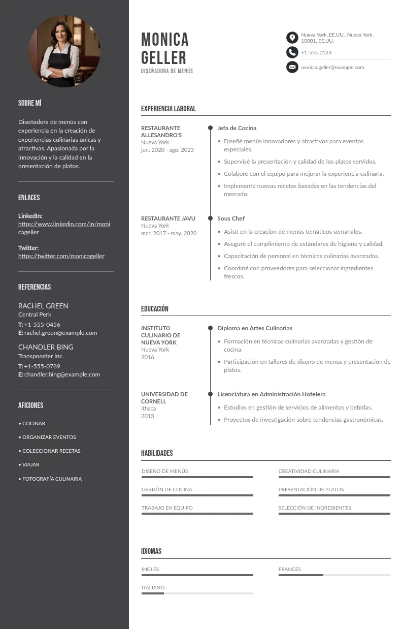 Guía Paso a Paso para Crear un CV Efectivo para Diseñadores de Menús