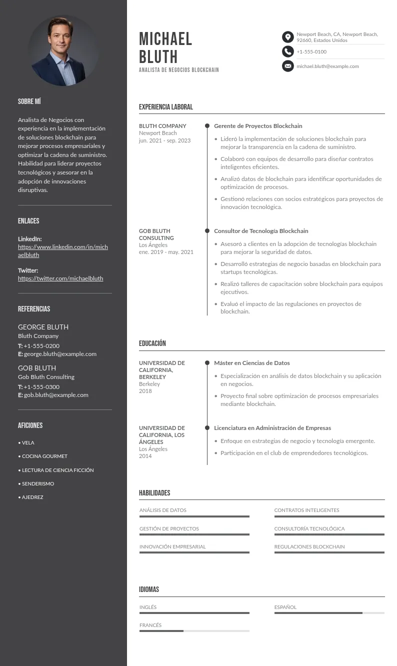 Guía para Elaborar un CV Perfecto para Analista de Negocios Blockchain