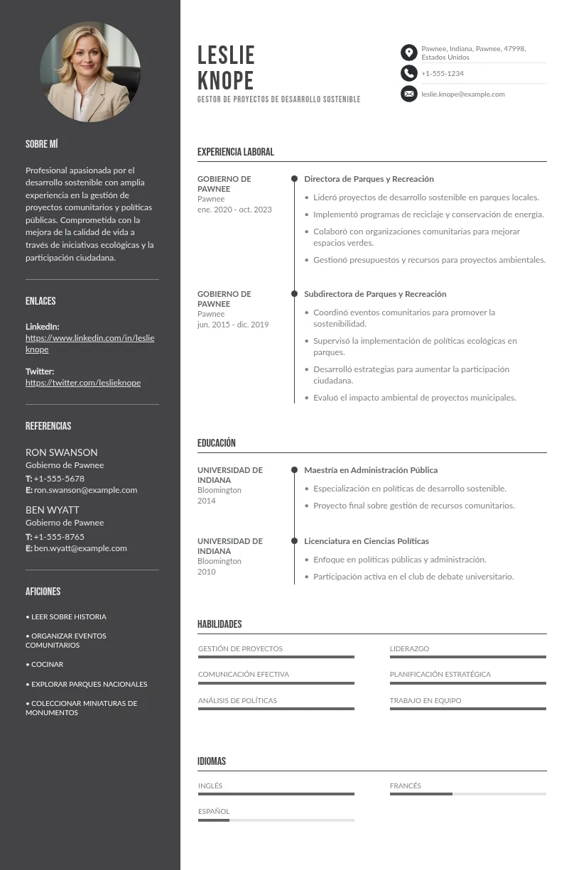 Guía para Elaborar un CV Exitoso para un Gestor de Proyectos de Desarrollo Sostenible