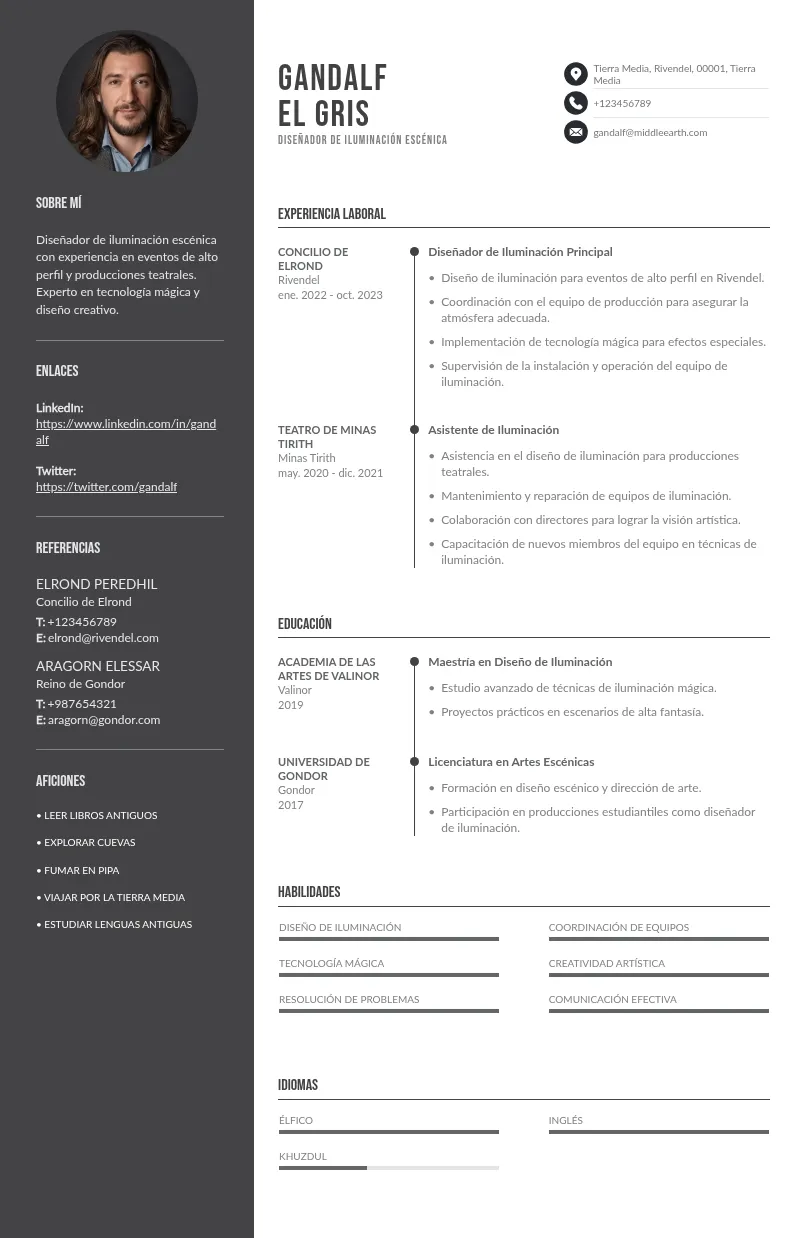 Guía Práctica: Cómo Crear un CV Efectivo para Diseñadores de Iluminación Escénica