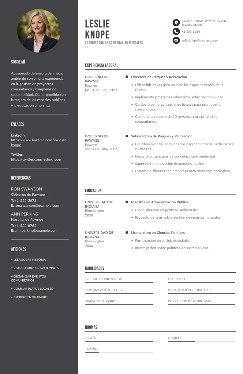 CV de Coordinador de Campañas Ambientales: Guía y Consejos Gratis para 2024