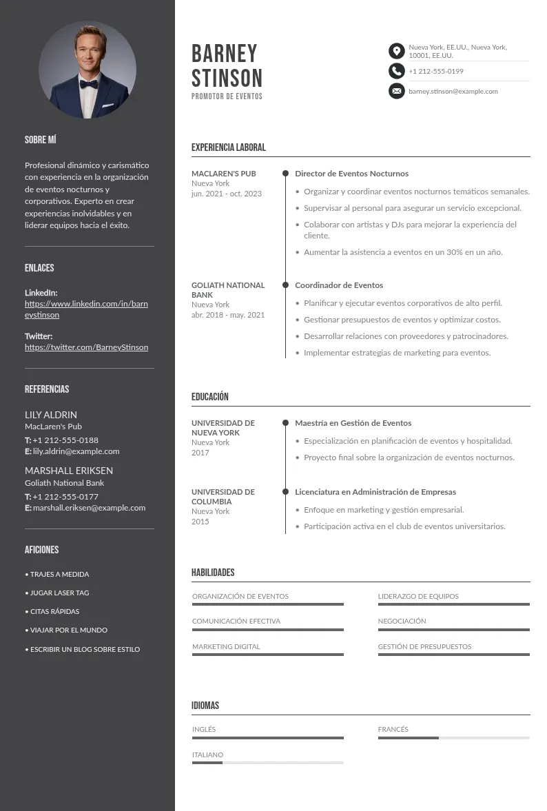 CV de Promotor/a de Eventos Nocturnos: Guía y Muestra 2024