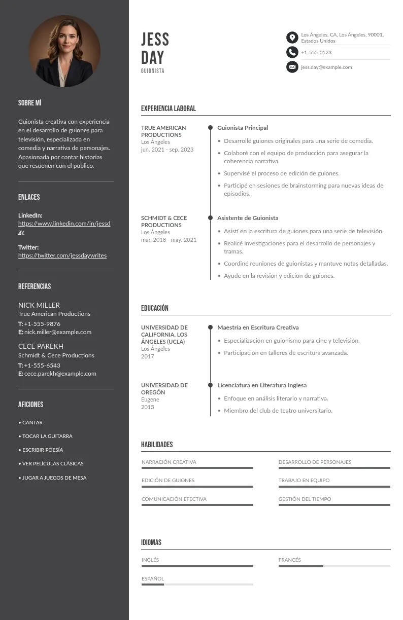 CV para guionista: cómo encontrar trabajo y destacar ante directores